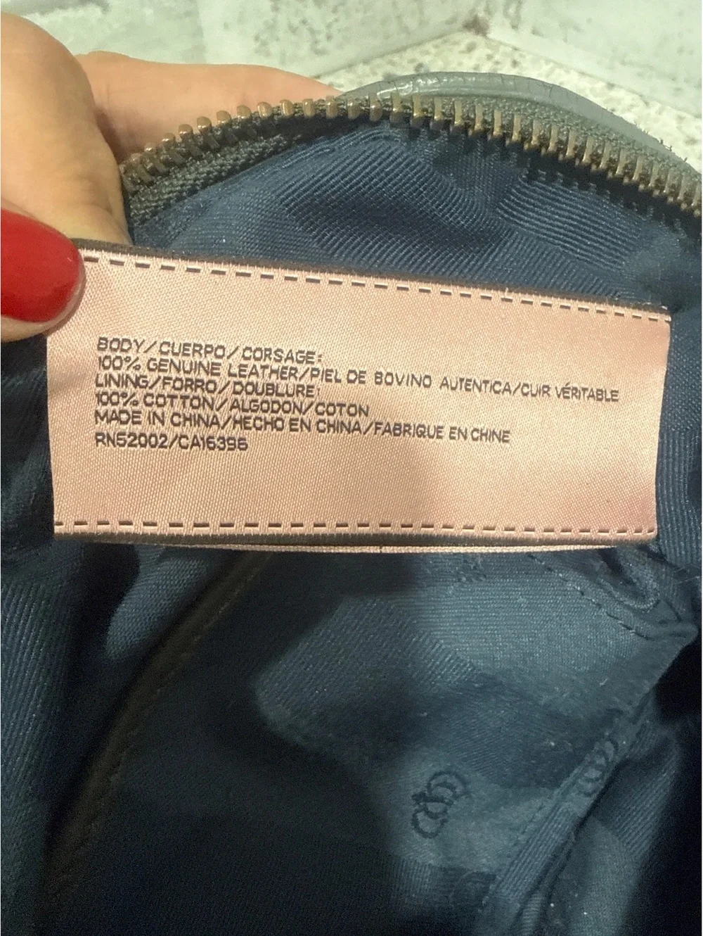 Y2K Juicy Couture Gray Leather Modern Queen Baroque Satchel with Chevron Detail